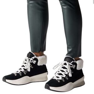 Sorel Black and White High-Top Sneakers